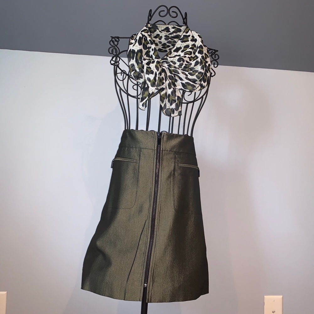 Zipper Skirt with matching neck scarf